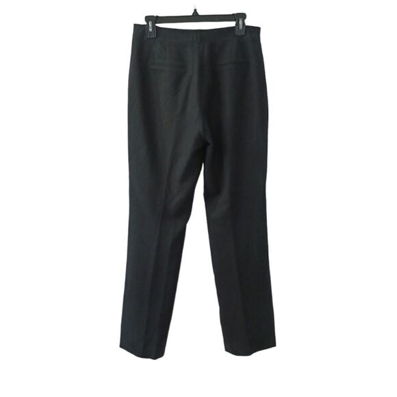INC Silk & Linen Classic Black Straight-Leg Dress‎ Pants Career Trousers Size 8 - Picture 3 of 6